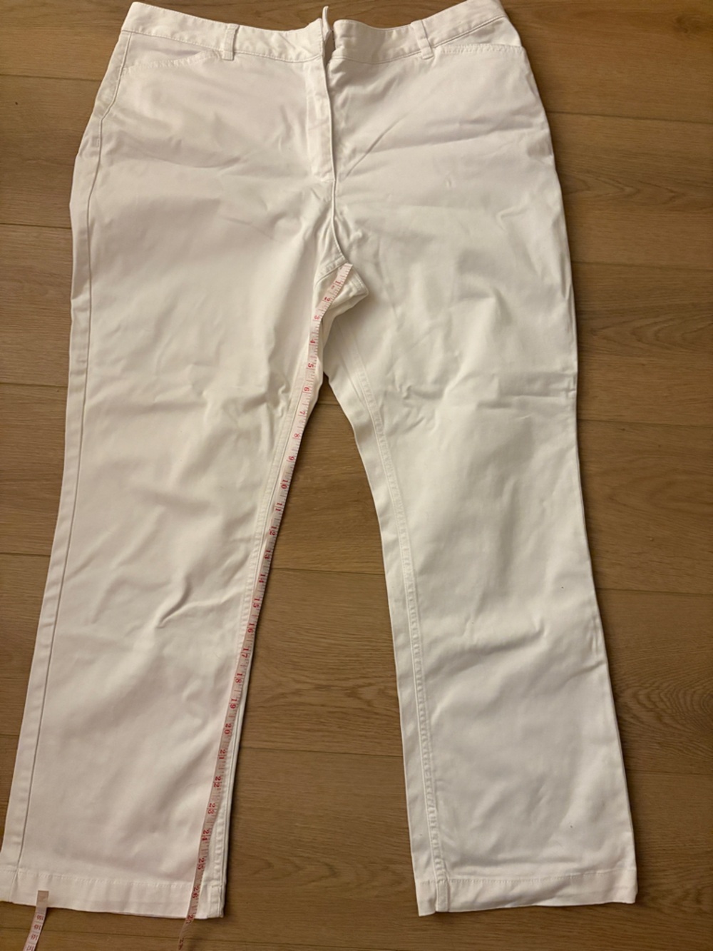 Northern Reflections Women’s White Straight-Leg Pants Size 14
